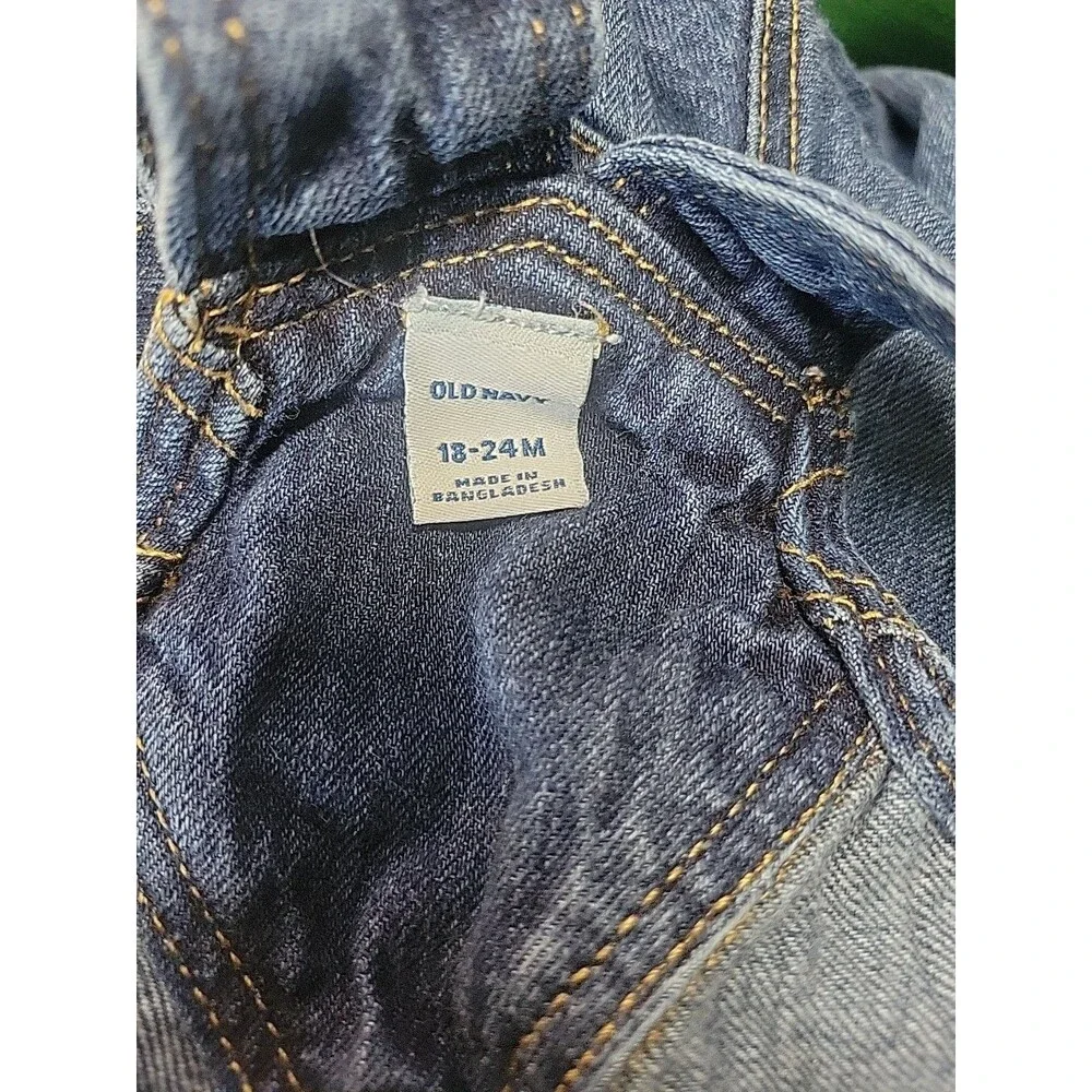 Old Navy 18-24 months Baby‎ Overalls Jeans Snap Button Legs Pockets Adjusts 2018